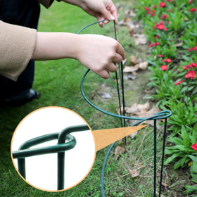 TCBWFY border garden stakes create a neat edge