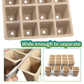 TCBWFY indoor-outdoor seed start trays shown in windowsill/herb bed