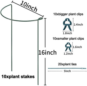 Interlinked half-round ring cage by TCBWFY framing a plant border