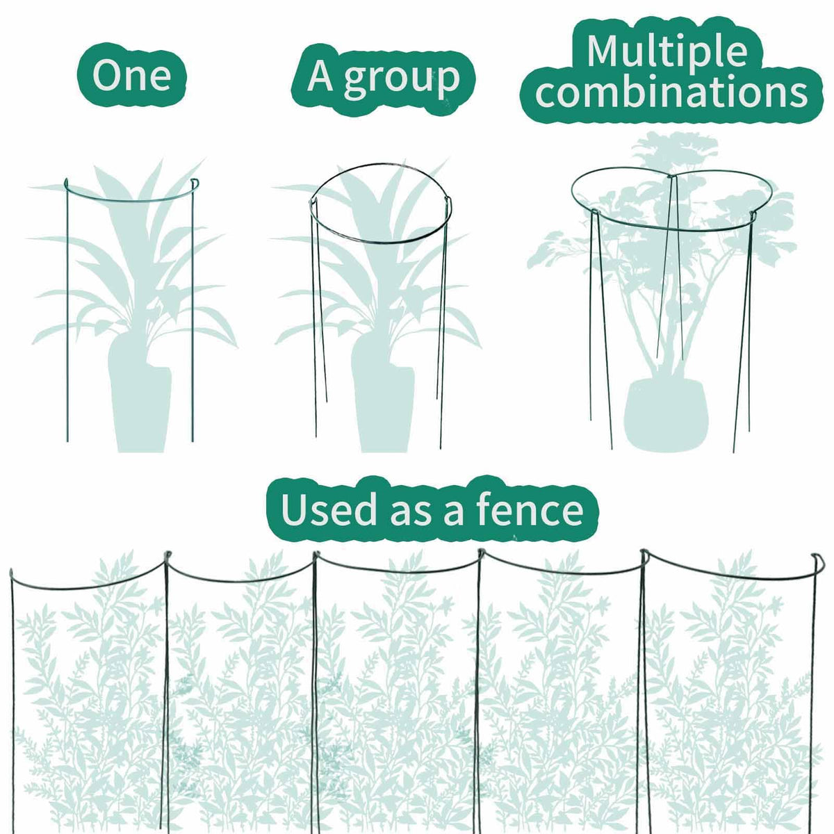 TCBWFY invisible-green coating helps the stake blend with foliage