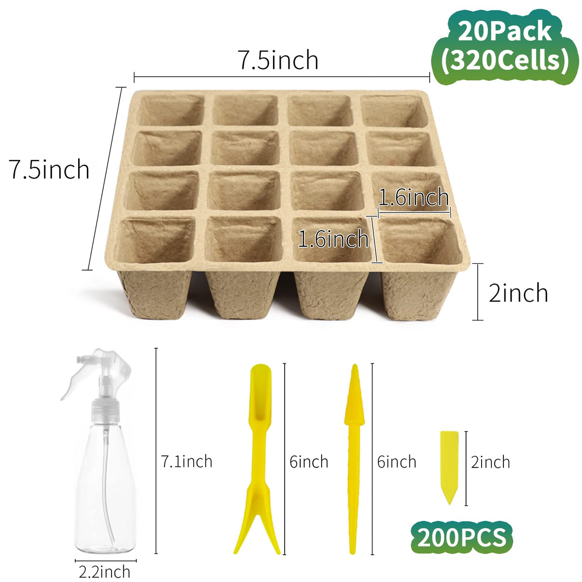 TCBWFY peat pots biodegradable seed starter supporting healthy root growth