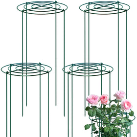 TCBWFY peony cage with a 14-inch ring supports tall blooms securely.