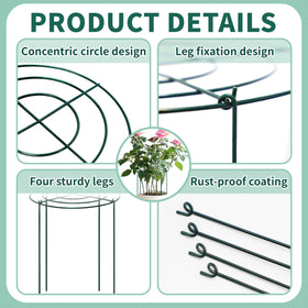 TCBWFY rust-resistant dark-green coating protects the frame outdoors.