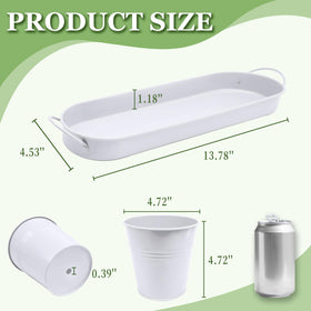 TCBWFY 4.7-inch planters offer compact space-saving kitchen counter decor