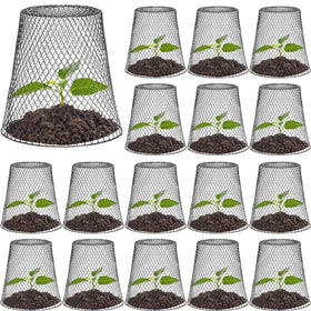 Tcevily chicken wire cloche cage protecting crops for healthier growth.