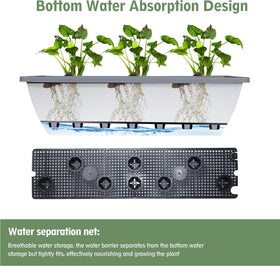 Tcevily lightweight PP window planter showing durability and easy handling.
