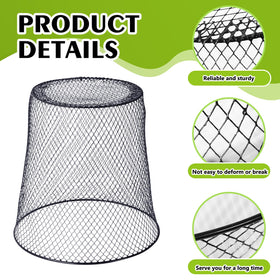 Tcevily vinyl-coated wire frame offers sturdy protection against small animals.