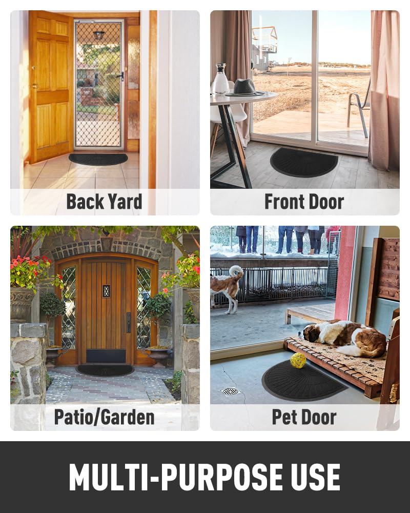 Tchdio door mat arrives flat with no creases after shipping