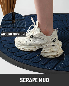 tchdio rubber-backed door mat provides non-slip grip outdoors