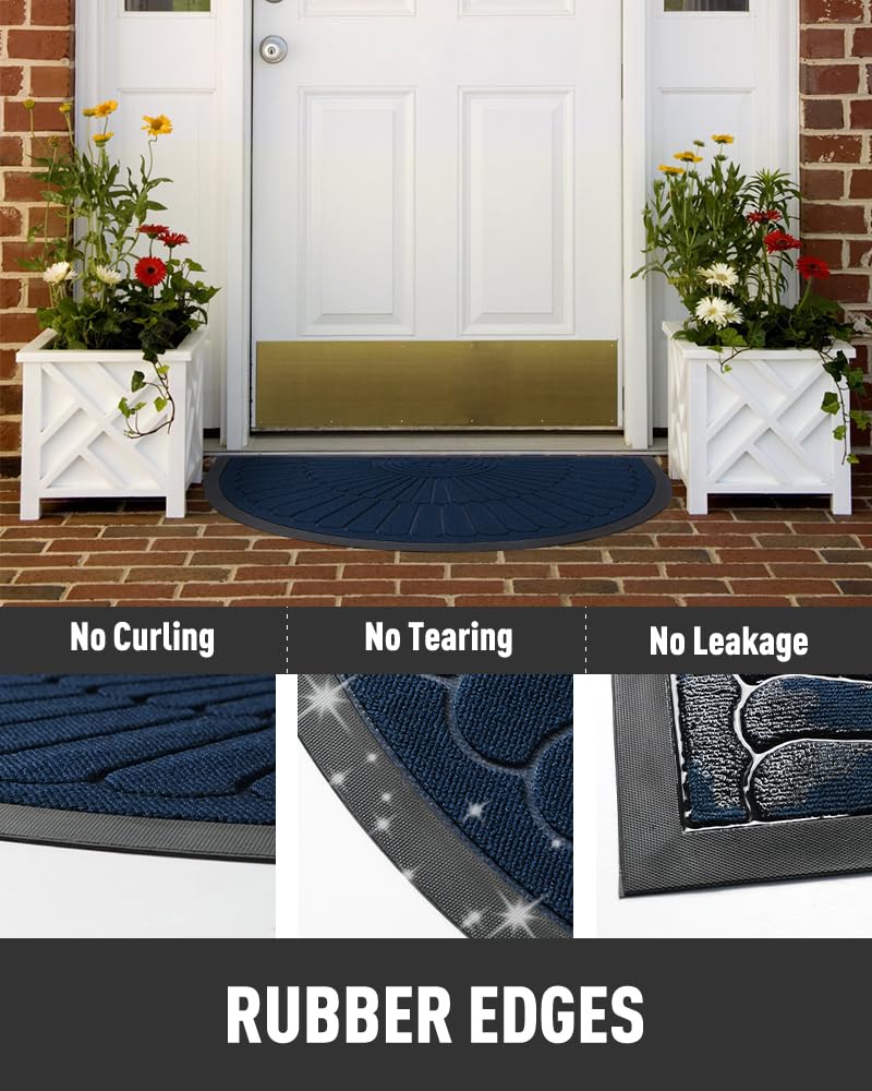 tchdio low-profile entryway mat fits under most doors