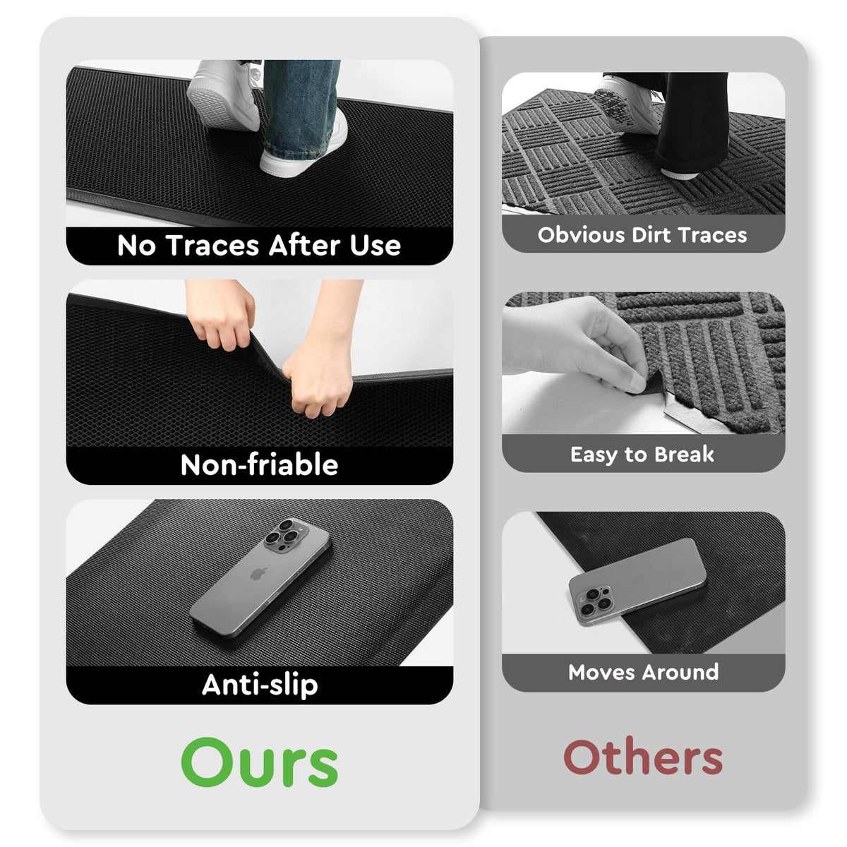 tchdio outdoor mat weather-resistant for year-round entry use.