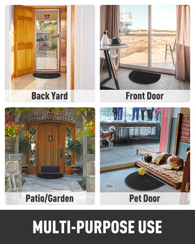 Tchdio welcome mat helps welcome guests while trapping mud