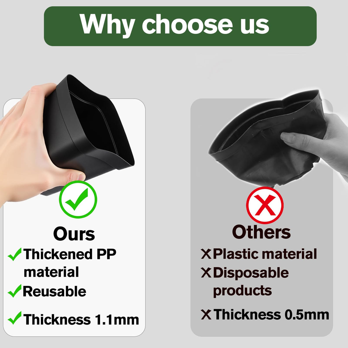 Tchrules 4-inch top-diameter pot supports seedling propagation.