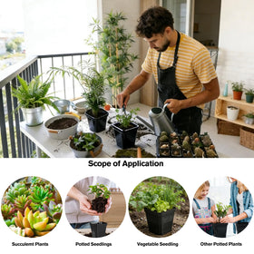 Tchrules ideal for indoor and outdoor gardening setups.