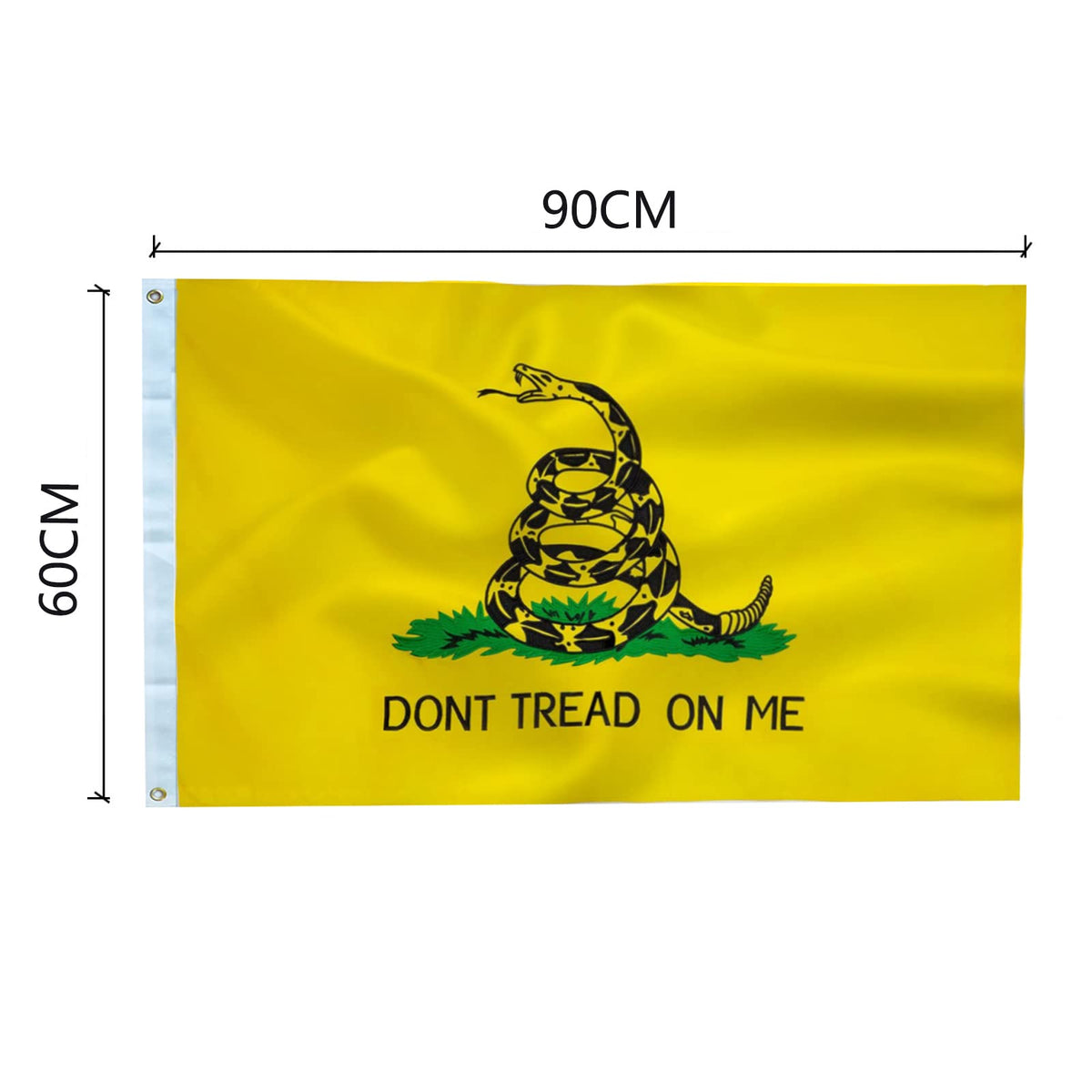 TCTOHZNG Dont Tread On Me flag embroidery detail highlights long-lasting color
