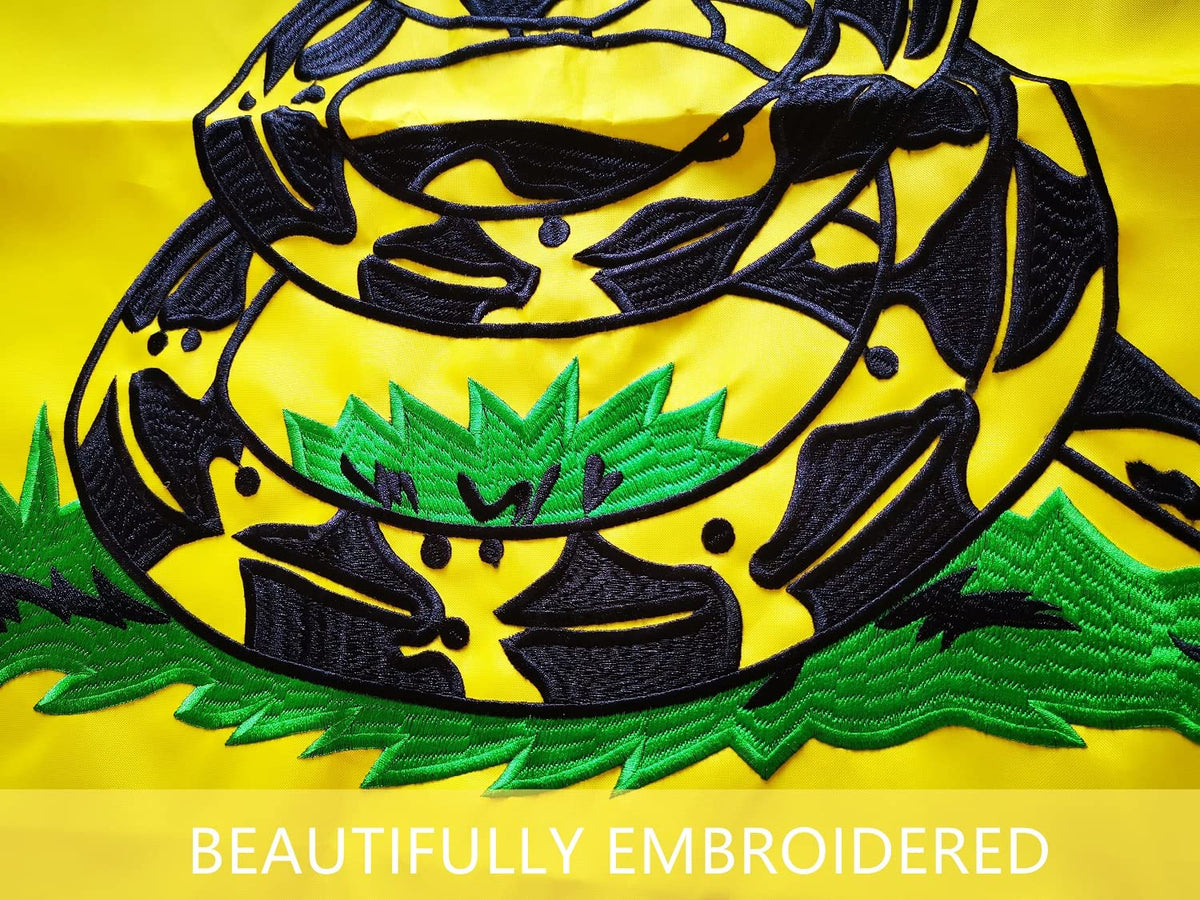 TCTOHZNG Dont Tread On Me flag withstands wind and rain