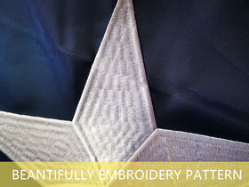 TCTOHZNG flag has brass grommets for easy hanging.
