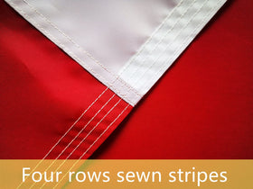 TCTOHZNG flag shows UV resistance and fade protection in windy conditions.