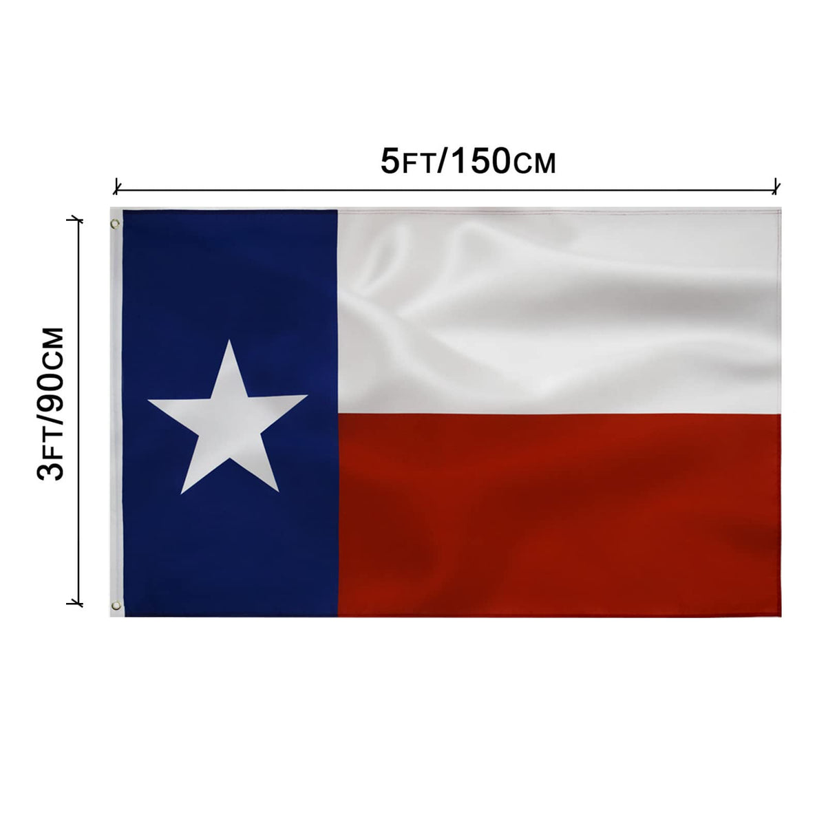 TCTOHZNG Texas flag 3x5ft canvas header with grommets boosts durability