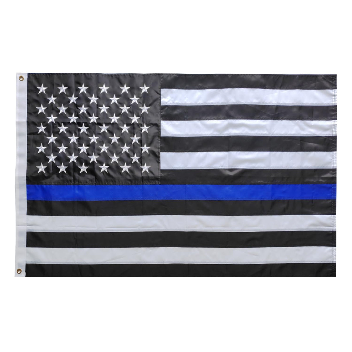 TCTOHZNG Thin Blue Line Flag 2x3ft with embroidery for home display.