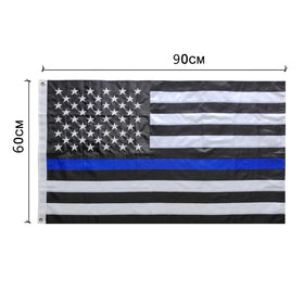 Embroidered stars on the TCTOHZNG flag, ideal for offices or memorials.