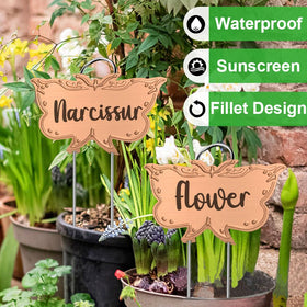 TCYPUHL tall bracket garden marker provides clear readability in any bed.