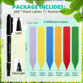 TDHDIKE permanent marker included with plant labels for durable writing.