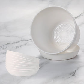 TDHDIKE modern decorative white planter set for home or office