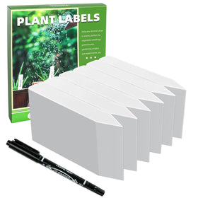 TDHDIKE plant labels 4-inch white pack for clear seedling organization and easy labeling.
