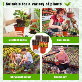 TDHDIKE PP material reusable pots withstand compression and repeated use.