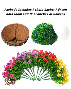 TDHDIKE UV-resistant outdoor flowers maintaining color in sun