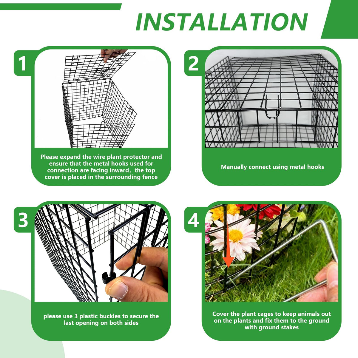 TDMCKRSHWAY Animal protection coverage deters deer, rabbits, and birds from garden crops.