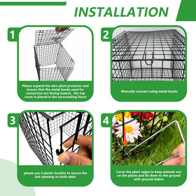 TDMCKRSHWAY Animal protection coverage deters deer, rabbits, and birds from garden crops.