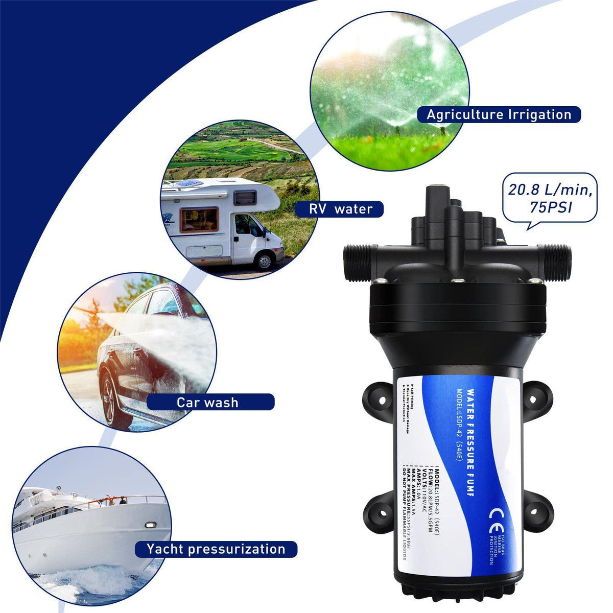 TDR Venus diaphragm transfer pump close-up showing durable diaphragm