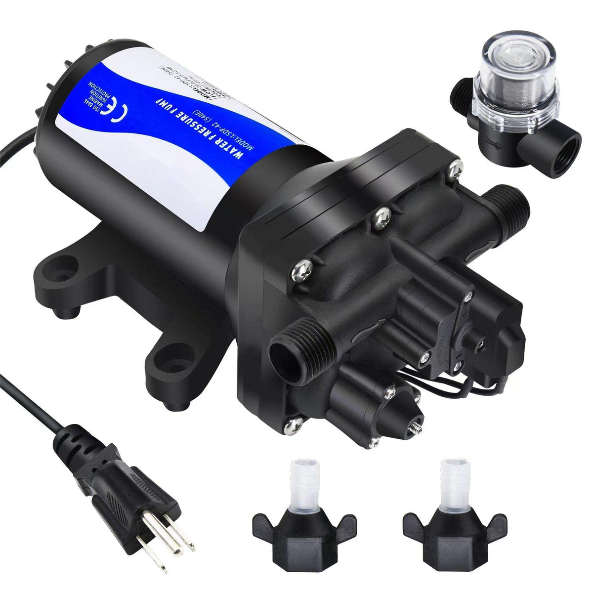 TDR Venus water pump front view, compact design for space-saving installation