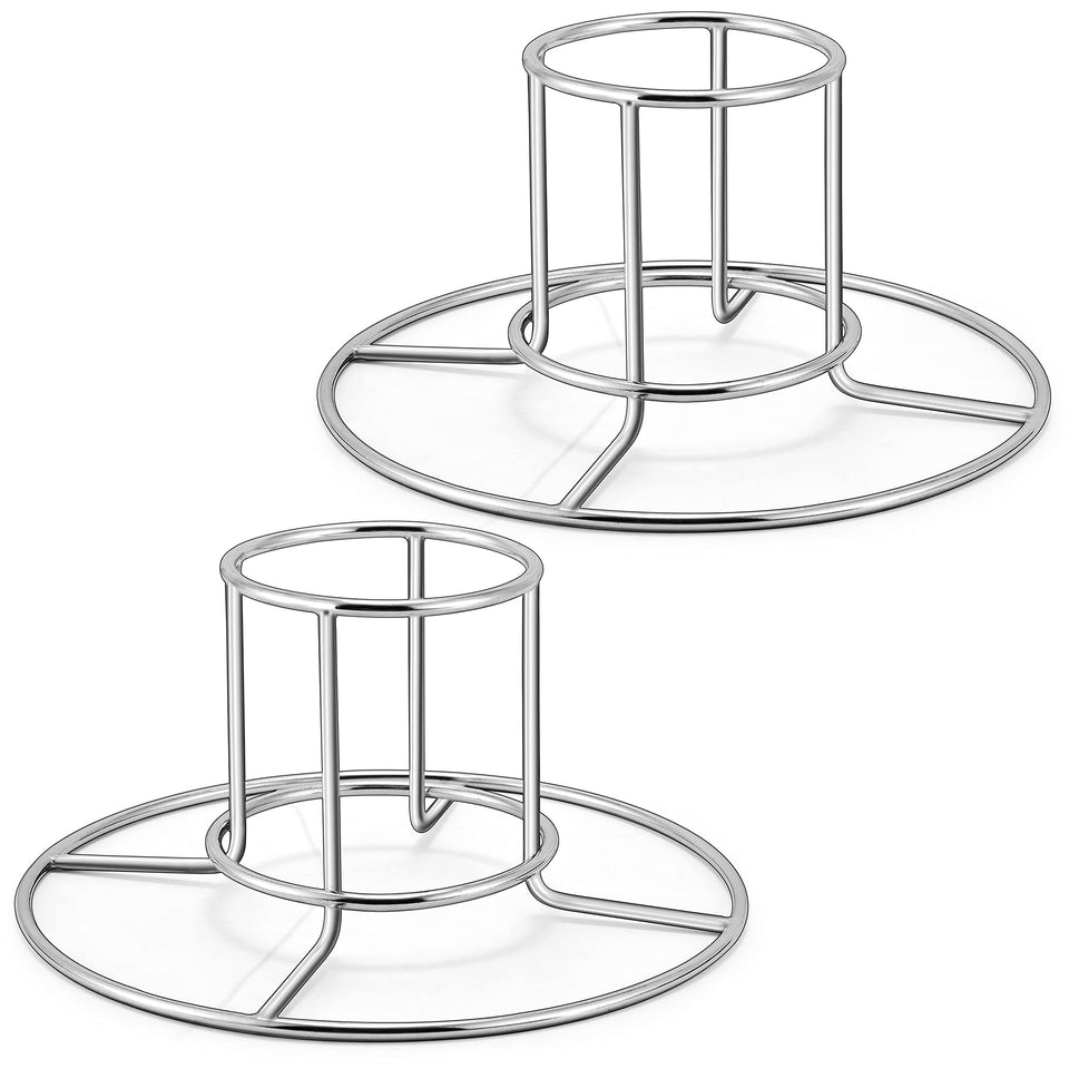 TeamFar beer can chicken holder front view for vertical roasting and moist meat