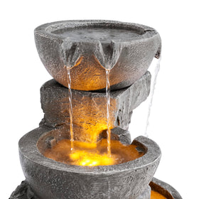 Teamson Home 33-25-in-tall fountain as a bold garden focal point.