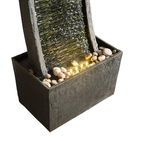 Teamson Home black and stone gray finish adds modern style.