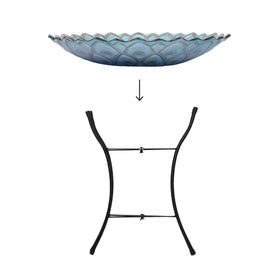 Teamson Home durable glass construction suited for outdoor use.