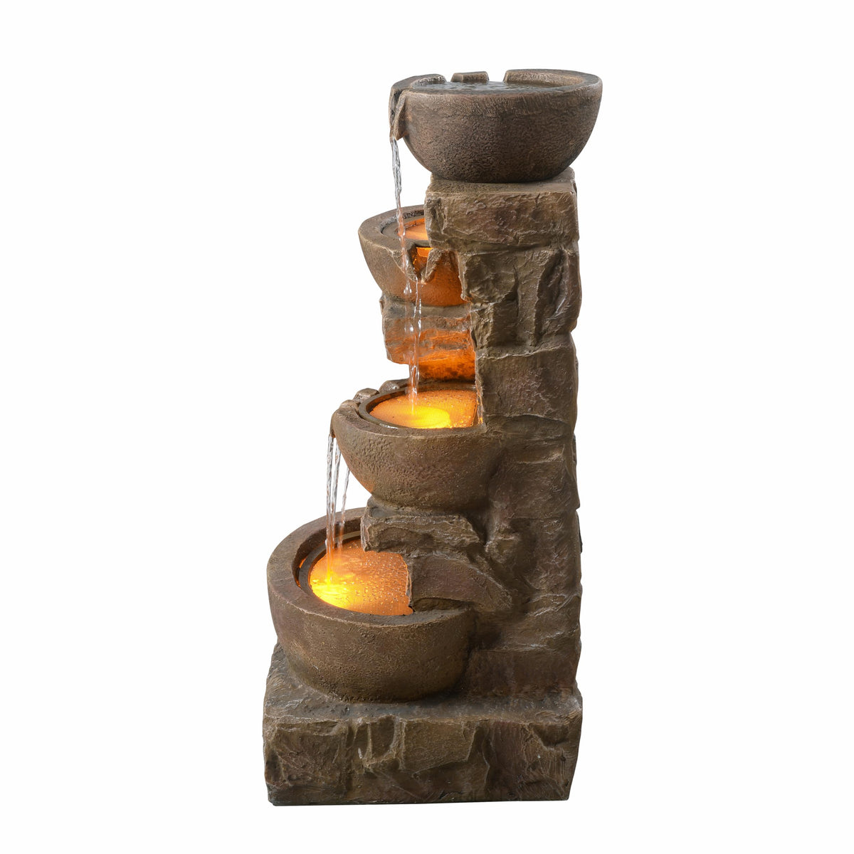 Rust-resistant construction keeps outdoor appearance intact through seasons.