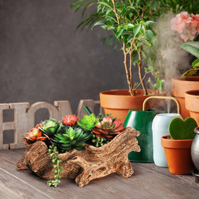 Tebery resin planter for garden or patio décor without watering trouble