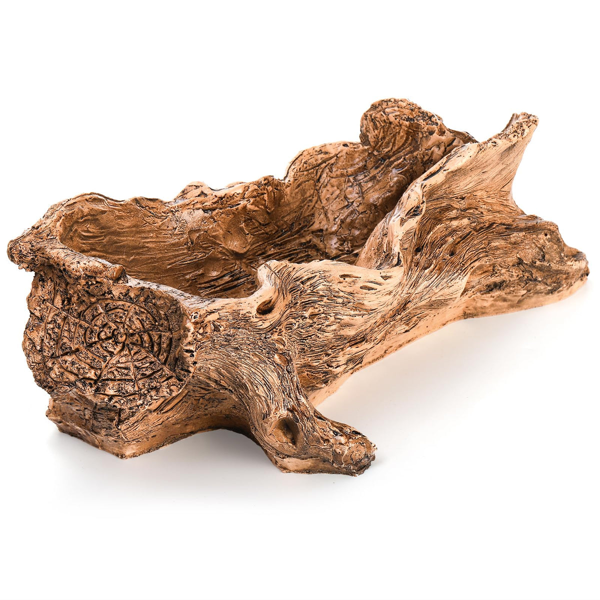 Tebery driftwood planter in natural color ideal for windowsill displays