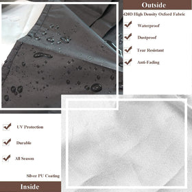TECARATE drum cover with drawstring stays secure even in strong winds.
