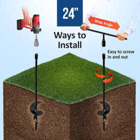 TECH2EACH heavy-duty screw-in anchors provide strong wind resistance