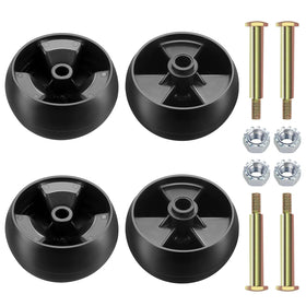 Techecook 734-04155 deck wheel assembly enhances mower height and deck protection on uneven terrain
