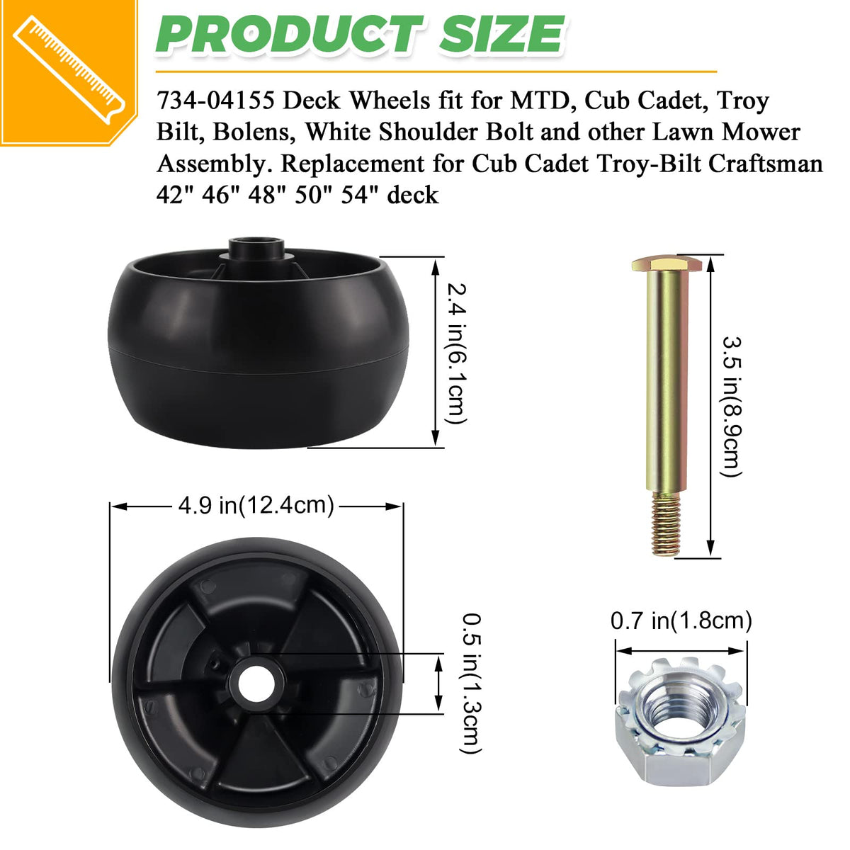 Techecook lock nuts pack ensures tight, long-lasting wheel mounting