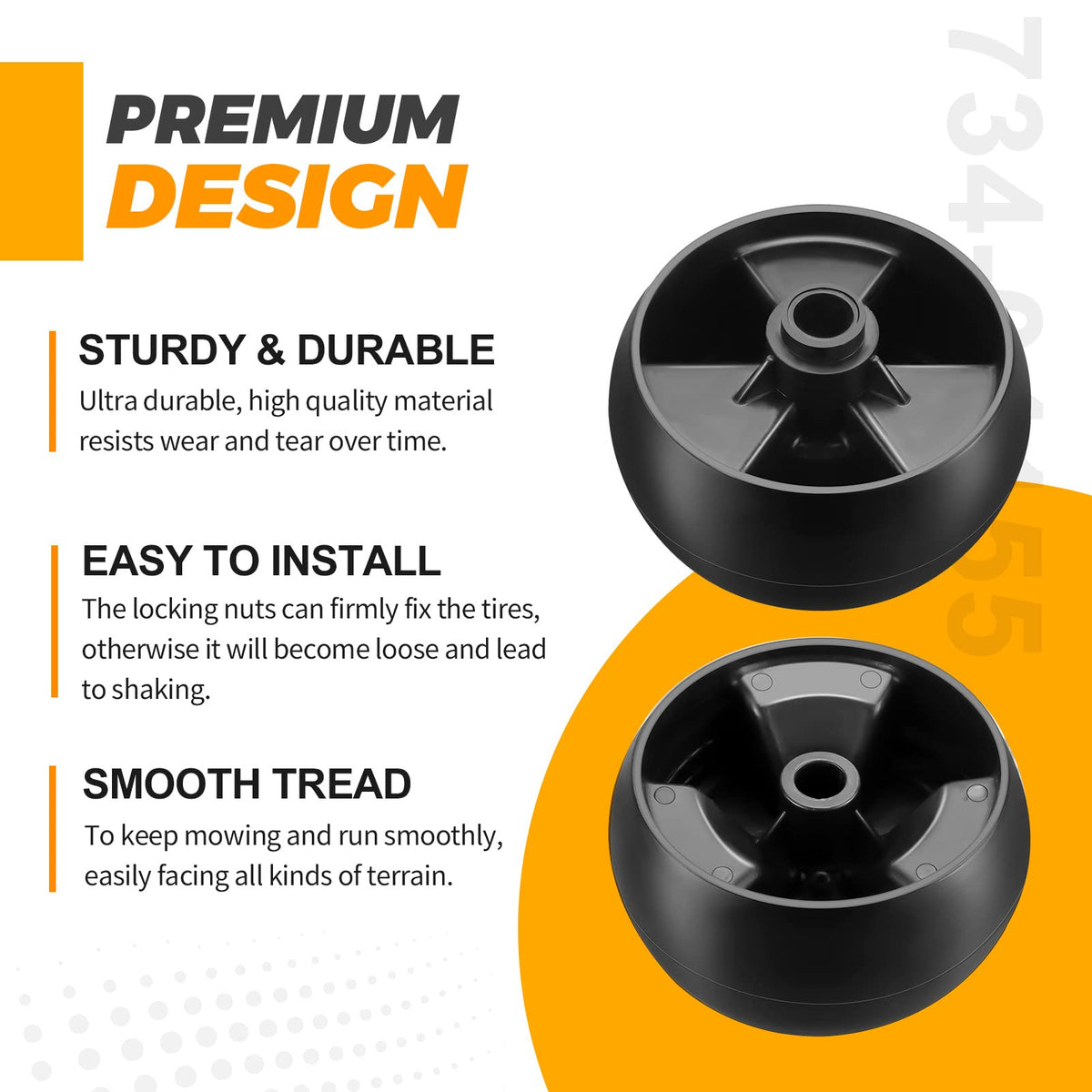 Techecook PP deck wheel construction delivers durability and smooth rolling
