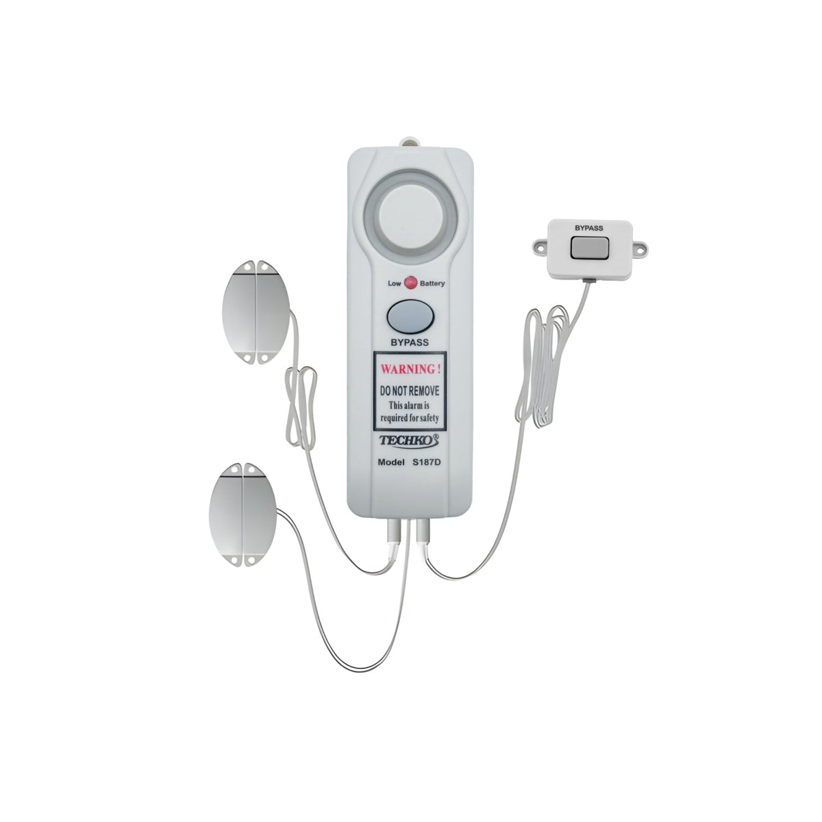 Techko S187D main unit showcasing compact pool alarm for reliable safety.