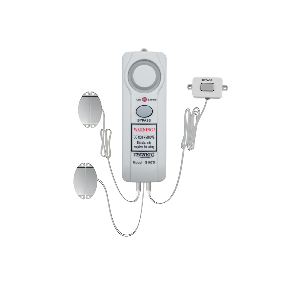 Techko S187D main unit showcasing compact pool alarm for reliable safety.