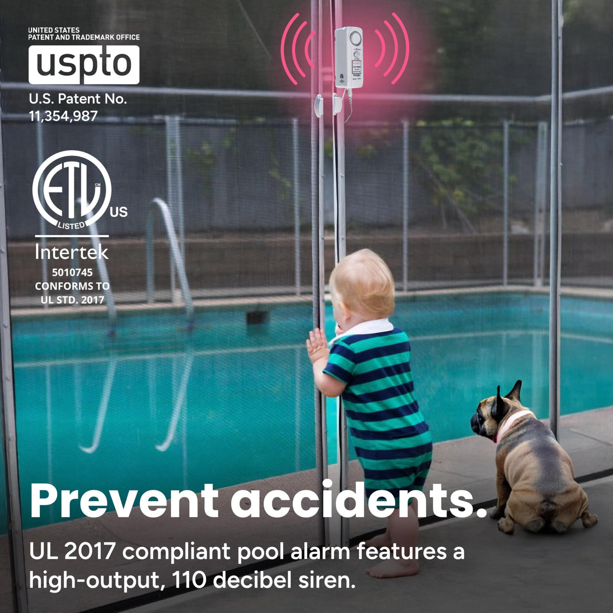 Techko S187D screen-door sensor demonstrates secondary protection for doors.